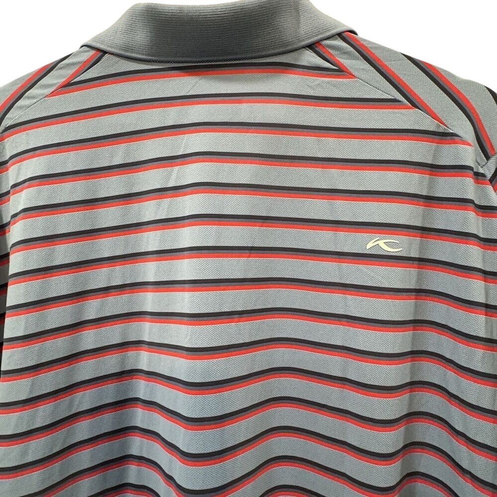 KJUS Golf Polo Mens 2XL Striped Performance Athletic Luxury Sport Shirt - Picture 5 of 7